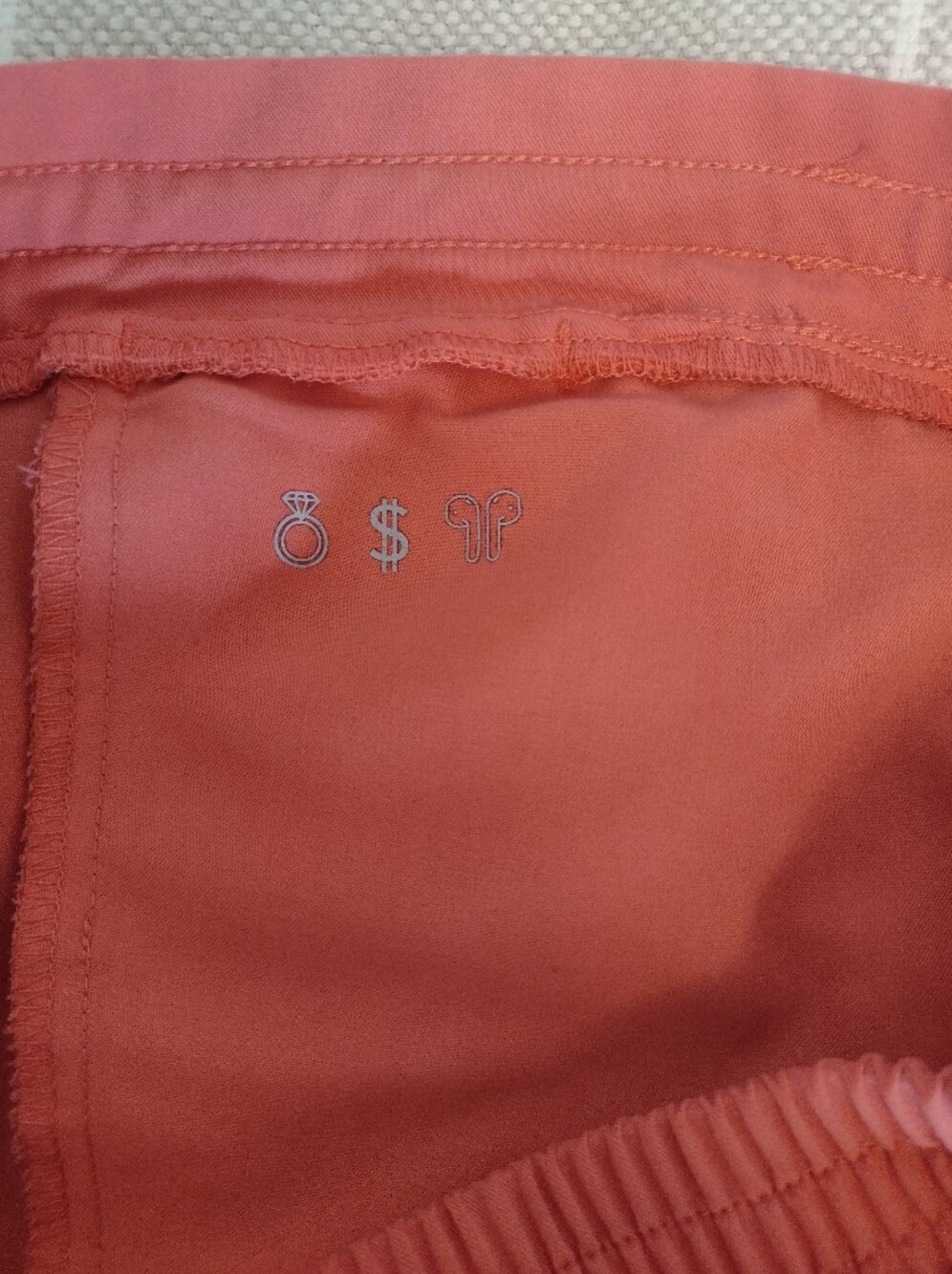 Figs Hot Coral Yola Skinny Scrub Pants Sz S - Picture 7 of 8
